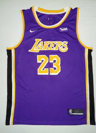 Майка баскетбольная  nike los angeles lakers nba james 23 basketball jersey (54)