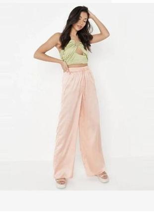 Сатиновые атласные брюки брюки missguided на высокий рост