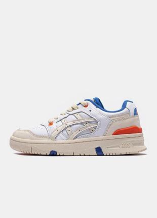 Кроссовки унисекс asics kith x ex89 white blue orange