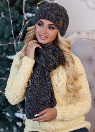 Комплект (шапка и шарф)
