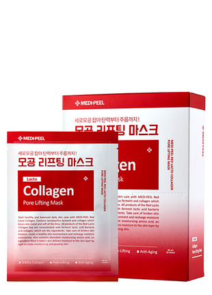Колагенова тканинна маска medi peel red lacto collagen pore lifting mask