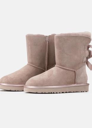 Натуральные женские угги ugg bailey bow ii dusk