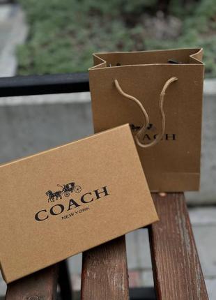 Топовий набір на подарунок ремінь з гаманцем від бренду coach4 фото