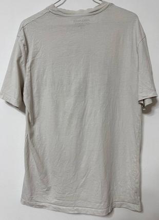 Футболка мужская свет серый белый jack &jones man, размер s - m.2 фото