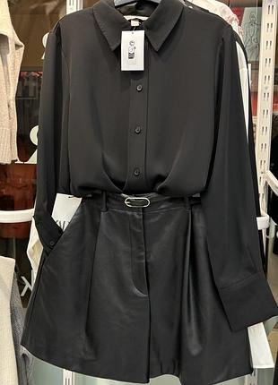 Черная блуза h&m