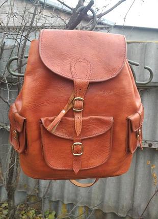 Рюкзак из натуральной кожи. швейцария.