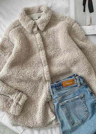 Рубашка тедди плюшевая флис h&m8 фото