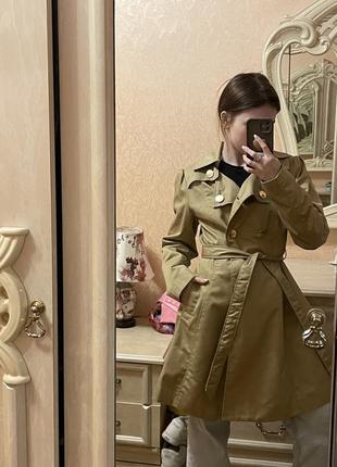 Тренч по фигуре с поясом h&m