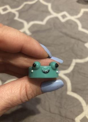Каблучка жабка бірюзова кільце лягушка