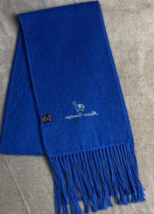 Альпака новый шерстяной шарф синий alpaca camargo