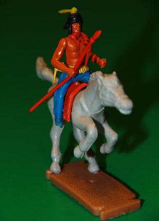 Свопет індіанець із списом на коні индеец 54мм plasty фрн