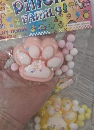 Сквіш таба  лапка  антистрес 6 см