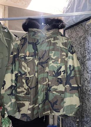 Куртка.м-65 woodland camo.замачивание