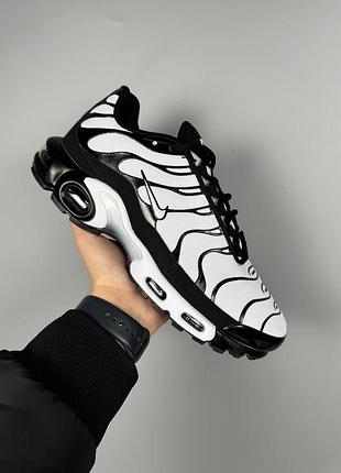 Кроссовки nike air max plus tn white black 5