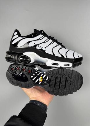 Кроссовки nike air max plus tn white black 4