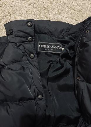 Оригинальный пуховик, куртка пуховая giorgio armani neve оригинал бренд первая линия натуральный пух размер m,l с капюшоном