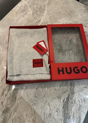 Шарф шерстяной hugo boss унисекс оригинал