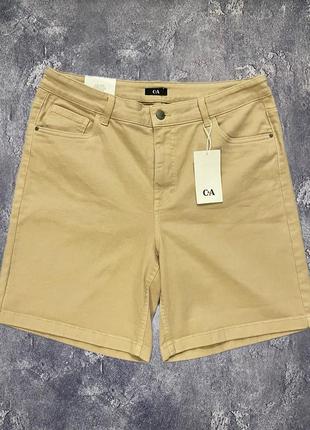 Нові бежеві елегантні шорти від c&a з бірками, розмір 44, оригінал