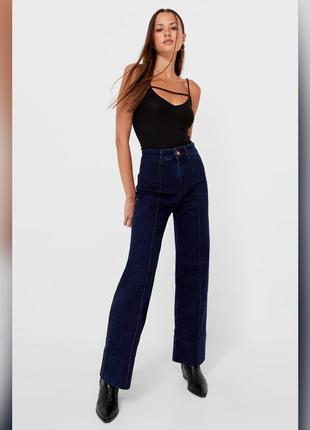 Джинси з високою посадкою stradivarius denim jeans