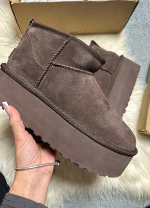 В наявності угги уггі ugg ultra mini platform 5см