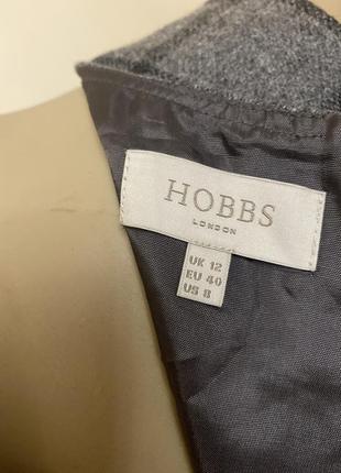 Платье с твидовой подкладкой hobbs grey со смесью шерсти плиссированное в клетку с твидовой подкладкой крупнобритания 124 фото
