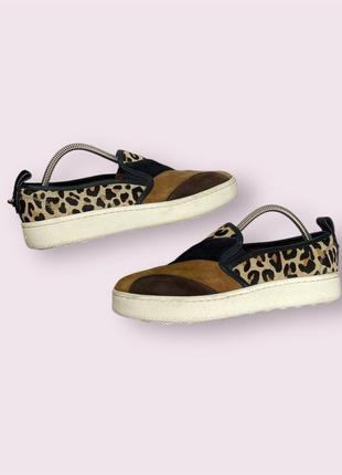 Оригінальні кросівки сліпони мокасини coach slip-on розмір 38.5 устілка 24.5