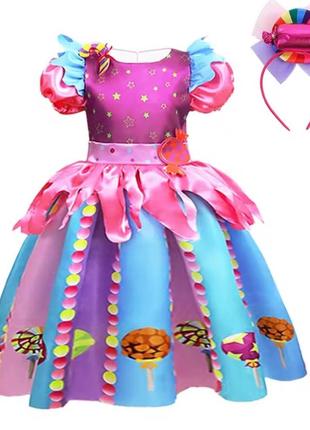 Детский костюм, платье конфета, конфета на 3-4, 5-6, 7-8 лет