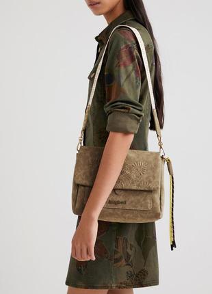 Женская сумка клатч брендовая с мандалой desigual
