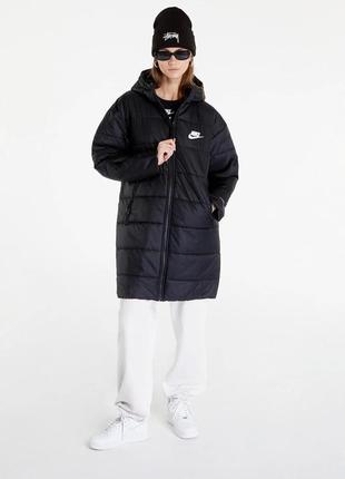 Женская куртка парка с капюшоном и синтетическим наполнителем nike sportswear therma-fit repel новая оригинал пуховик бомбер