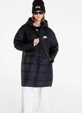 Женская куртка парка с капюшоном и синтетическим наполнителем nike pink sportswear therma-fit repel новая оригинал пуховик бомбер2 фото