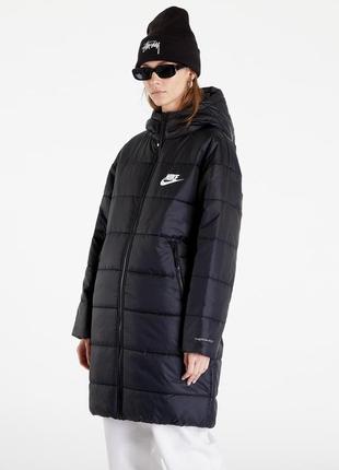 Женская куртка парка с капюшоном и синтетическим наполнителем nike pink sportswear therma-fit repel новая оригинал пуховик бомбер6 фото