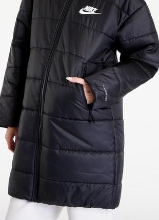 Женская куртка парка с капюшоном и синтетическим наполнителем nike pink sportswear therma-fit repel новая оригинал пуховик бомбер4 фото