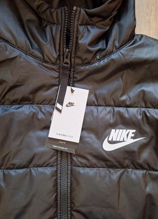 Женская куртка парка с капюшоном и синтетическим наполнителем nike pink sportswear therma-fit repel новая оригинал пуховик бомбер9 фото