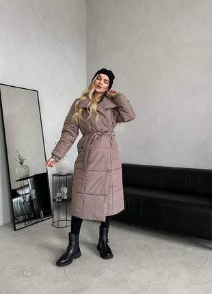 Зимове пальто стильне та тепле