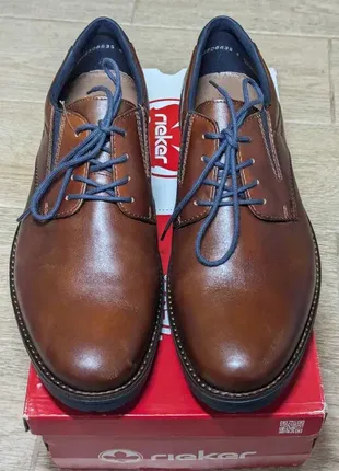 Туфлі чоловічі rieker mens lace up shoe wide fitting р. eu 43
