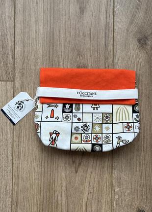 Косметичка для подорожей loccitane 2022 flap make up travel bag