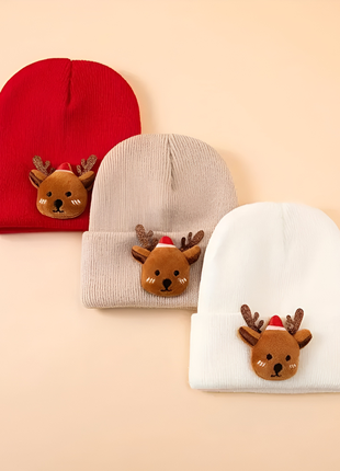 Новогодние шапки для малышей с оленятками! ✨🎄