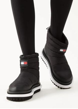 ❤️❤️❤️крутые зимние сапоги, ботинки, дутики tommy jeans t39 padded flat boot wl 38 р.р