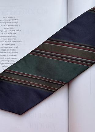 Шовкова краватка  basile made in italy у смужку рідкісна краватка у колекцію вінтаж