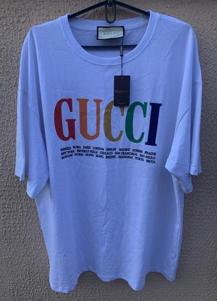 3 футболки gucci, moncler, prada