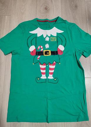 Футболка новогодняя daddy elf