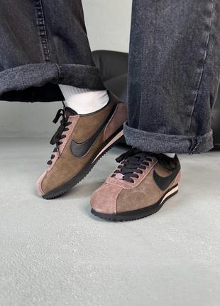 Кроссовки nike cortez brown black5 фото