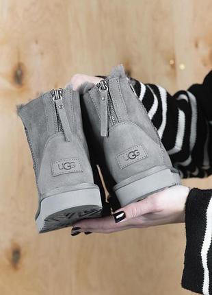 Угги угги ugg bailey zip grey