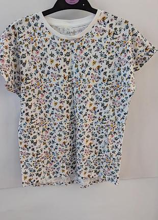 Футболка для дівчинки name it only, 140,9,10,бавовняна,футболки,футболочка,в квіточки,у квіти,купити