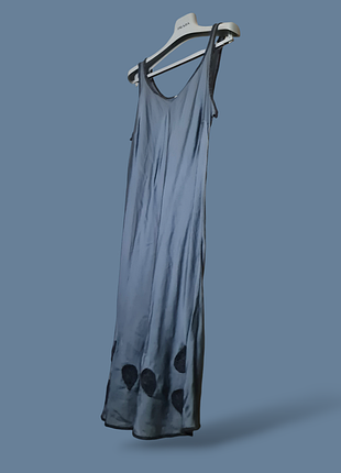 Итальяновое шелковое платье слип дресс с декором