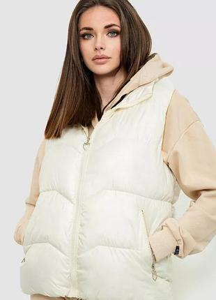 Жилет жіночий, колір молочний, 244r7011