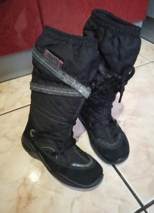 Сапоги зимние ecco, goretex, р.27