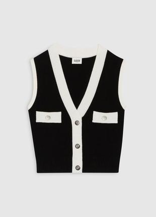 Вязаная безрукавка 6