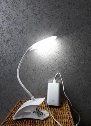 Светодиодная настольная led лампа складная с кабелем usb