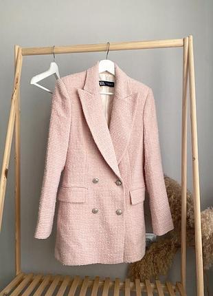 Удлиненный блейзер zara пиджак